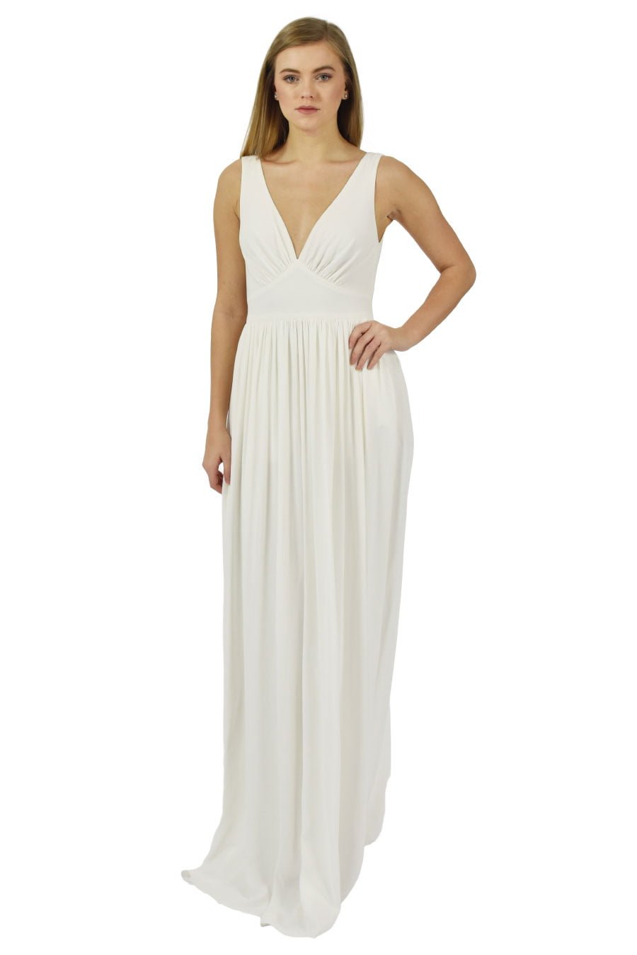 Norma Maxi Dress BY PETRIISKI|Gathered viscose wedding dress in ivory