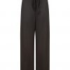 Wide leg trousers in dark grey