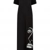 T-shirt maxi dress in black