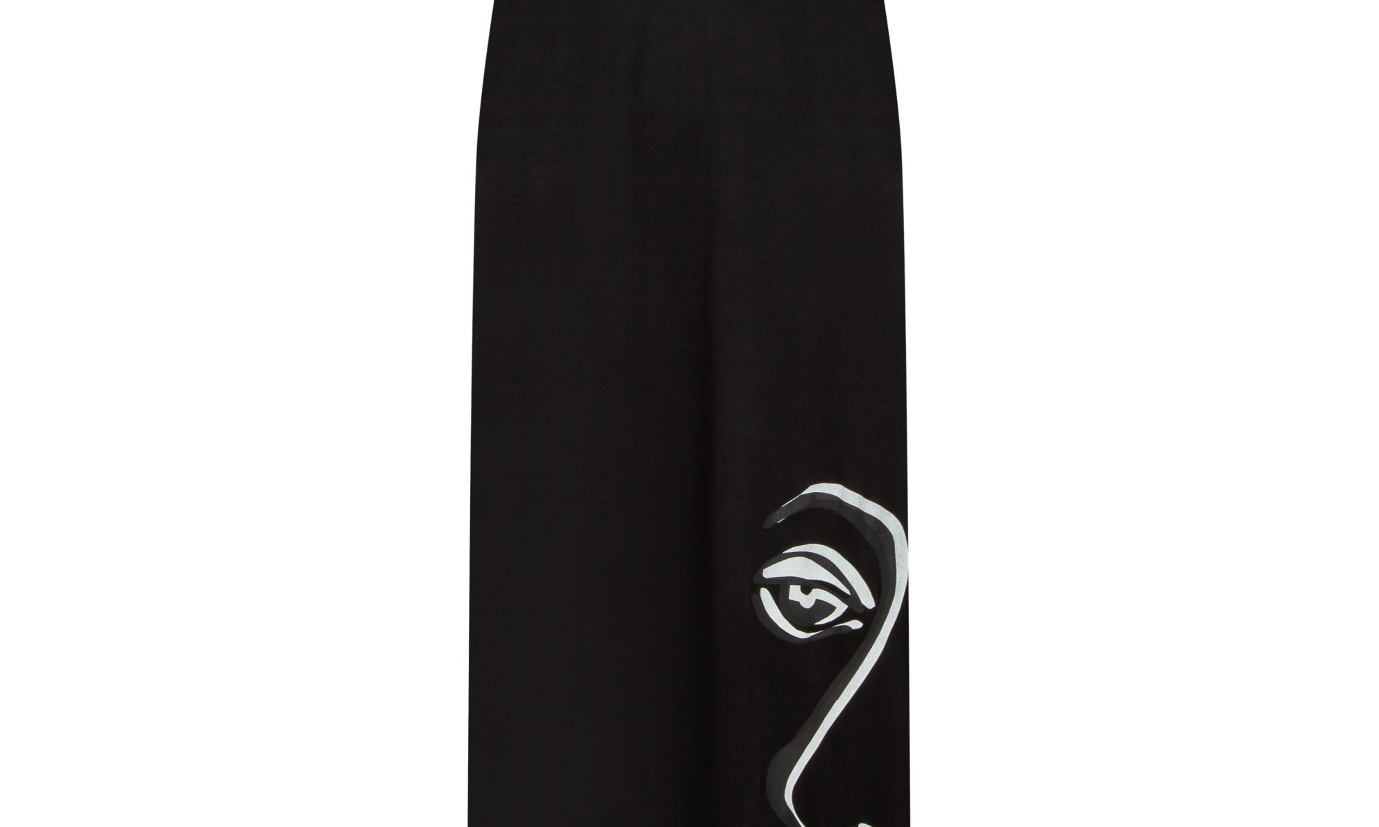 T-shirt maxi dress in black